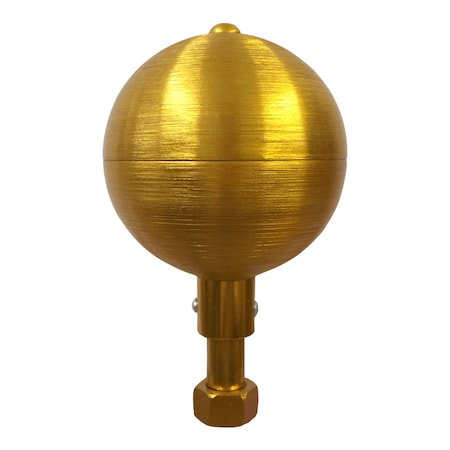 Aluminum Ball Ornament 3 Gold